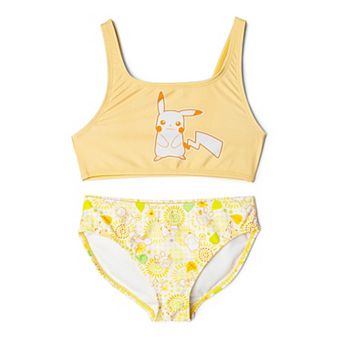 Pokemon Pikachu 2 pc Swimwear Bikini Set UPF 50+