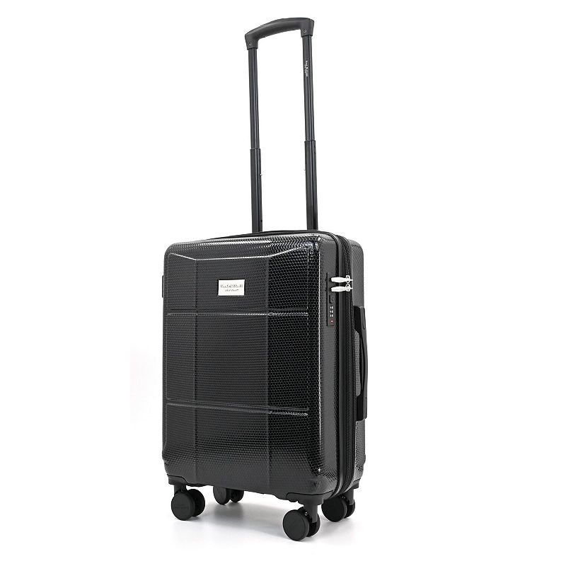 Isaac Mizrahi Aero 20-inch Expandable Hardside Spinner Luggage, Black