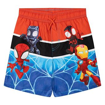 Marvel Spidey and His Amazing Friends UPF 50+ Swim Trunks