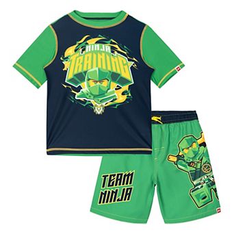 LEGO 2 pc Swimwear Rash Guard and Swim Trunks Set