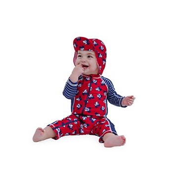 Disney Mickey Mouse 2 pc Swimwear Sunsuit and Hat Set