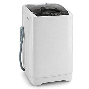 Costway 9.93 lbs Full Automatic Washing Machine with 8 Preset Programs, Compact Washer