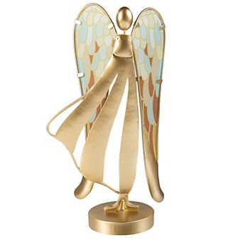 Evergreen Metal & Glass Angel 13-inch Table Decor