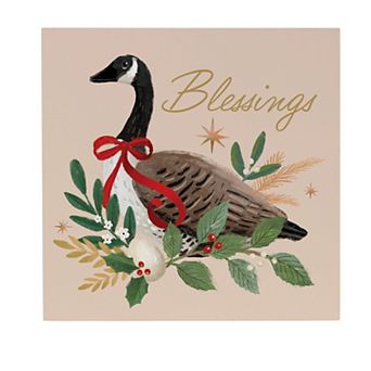 Evergreen Blessings Goose 12-inch Wall Decor