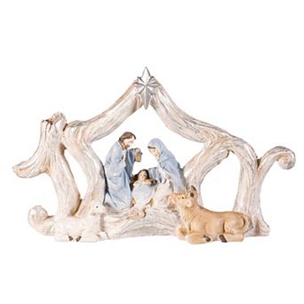 Evergreen Nativity Scene Resin Table Decor