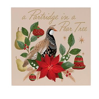 Evergreen A Partridge in a Pear Tree Wall Decor