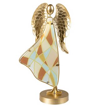 Evergreen Metal & Glass Angel 13-inch Table Decor