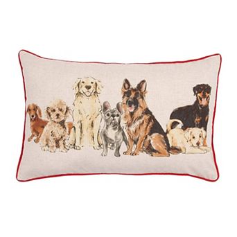Carol & Frank All Dogs Christmas Decorative Throw Pillow