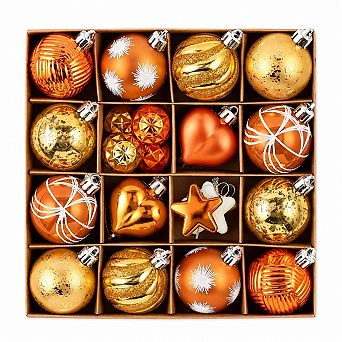 28-Pack Fall Shatterproof Hanging Tree Ornaments Farmhouse Harvest Thanksgiving Decor
