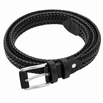 Genuine Leather Woven Braided Belt Casual Jeans Golf Gift for Men