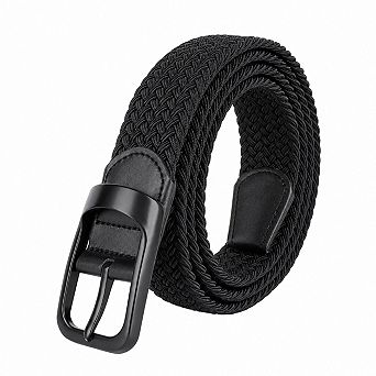 Mens Big And Tall Elastic Stretch Woven Braided Belt Customizable Fit
