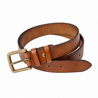 Full Grain Leather Mens Work Belt Heavy Duty Classic Gift Ready