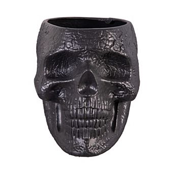 Evergreen Skull Shaped Planter Pot