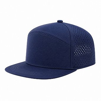 Flat Brim Performance Baseball Cap Adjustable Snapback Breathable Quick Dry