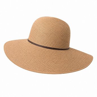 UPF 50+ Wide Brim Womens Straw Sun Hat Summer Travel Beach Cap