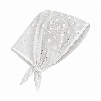 Boho Eyelet Crochet Floral Embroidered Triangle Head Scarf Headband