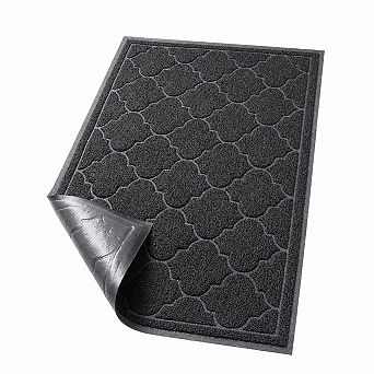 Indoor Outdoor Non Slip Welcome Doormat Low Profile Dirt Absorbent Easy Clean Floor Mat