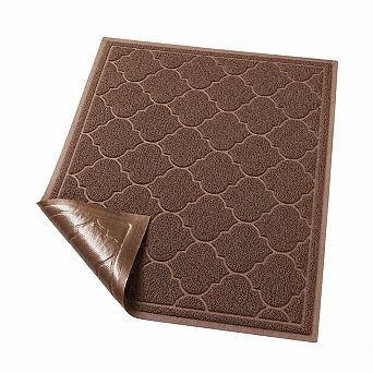 Indoor Outdoor Non Slip Welcome Doormat Low Profile Dirt Absorbent Easy Clean Floor Mat