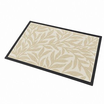 Heavy Duty Rubber Dirt Trapping Non Slip Low Profile Easy Clean Indoor Outdoor Doormat