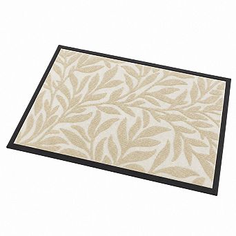 Heavy Duty Rubber Dirt Trapping Non Slip Low Profile Easy Clean Indoor Outdoor Doormat