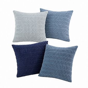 Corduroy Striped Throw Pillow Covers Farmhouse Boho Home Decor Soft Durable Easy Care