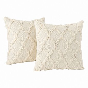Boho Moroccan Corduroy Throw Pillow Covers Soft Plush Accent Cushion Cases for Home Couch Sofa