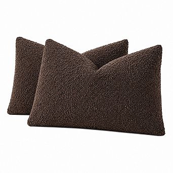 Textured Boucle Throw Pillow Covers Neutral Accent Home Decor Versatile Cozy Living Room Essentials