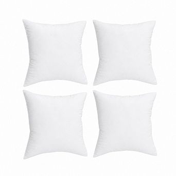 Soft Throw Pillow Inserts Set Of 4 Down Alternative For Home Decor Couch Bed Living Room