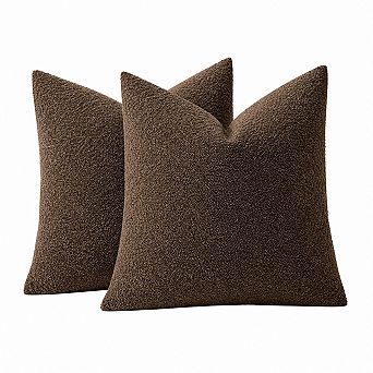 Textured Boucle Throw Pillow Covers Neutral Accent Home Decor Soft Cozy Versatile