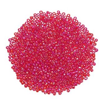 1 Pack Glass Seed Beads, Loose Mini Beads with Hole, Bulk Craft Spacer for Earring Bracelet