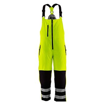 RefrigiWear HiVis Insulated Softshell Bib Overalls