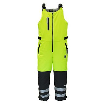 RefrigiWear Men's HiVis Extreme Softshell Bib Overalls