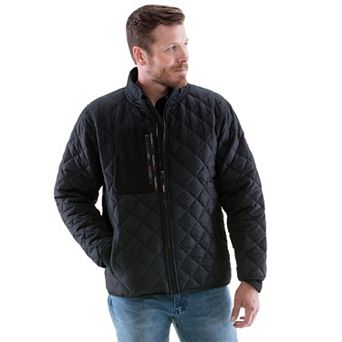 RefrigiWear Men's EnduraQuilt Diamond Quilted Puffer Jackett