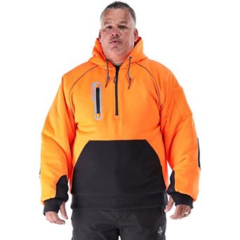 RefrigiWear Men's HiVis PolarForce Pullover Sweatshirt