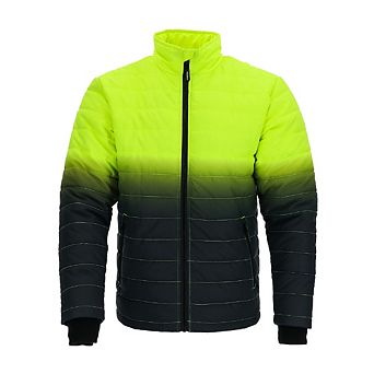 RefrigiWear Men's Enhanced Visibility Quilted Jacket