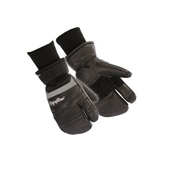 RefrigiWear Insulated 3-Finger Leather Mitt