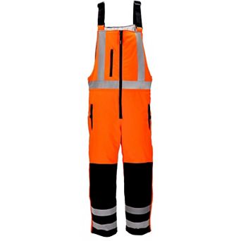 RefrigiWear HiVis Insulated Softshell High Bib Overalls
