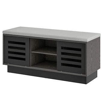 Costway Shoe Storage Bench with Cushion Shoe Storage Organizer Shoe Rack Entryway