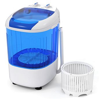 Costway Portable Washing Machine 5.5 lbs Mini Top Load Washer with Removable Spin-Dry Tub