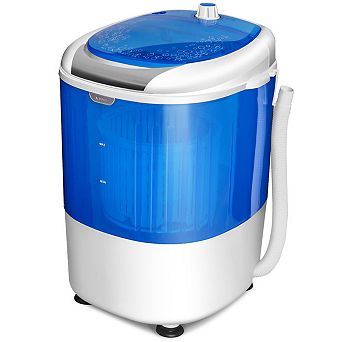 Costway Portable Mini Counter Top Washing Machine 5.5lbs Spin Basket Laundry