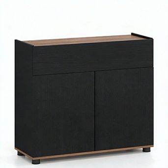 Costway Sideboard Buffet Cabinet with Storage, Drawer and Push-to-Open Doors for Kitchen