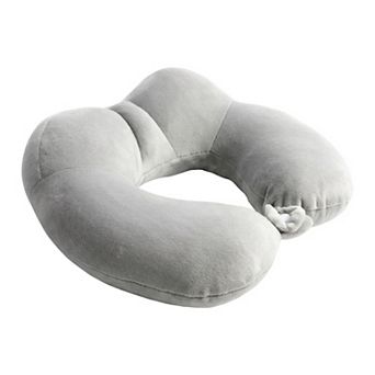 Memory Foam U Shape Travel Neck Pillow, Neck Pillow Snap Closure