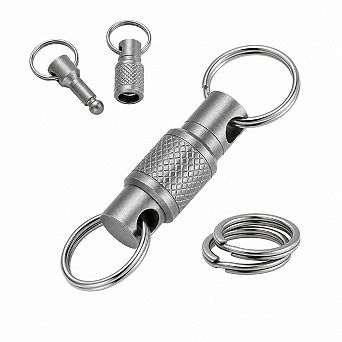 Titanium Quick Release Swivel Keychain Heavy Duty Detachable Car Key Holder