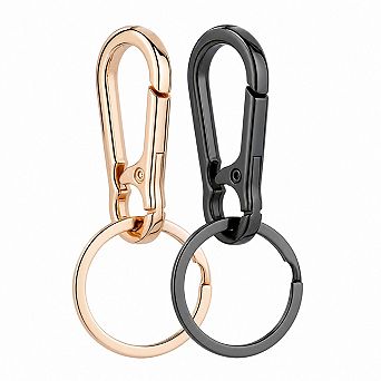 Zinc Alloy Stainless Steel Keychain Clip Holder For Home Car Keys Finder