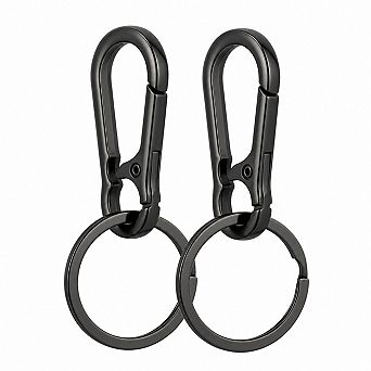 Zinc Alloy Stainless Steel Key Chain Clip Holder Organizer for Car Home Keys Finder