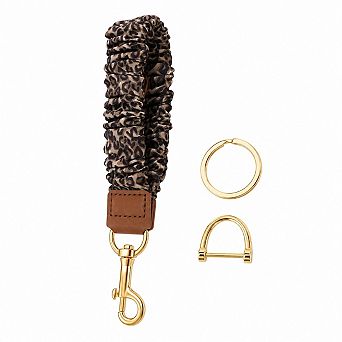 Stretchy Scrunchie Keychain Wristlet Hands Free Daily Essentials Holder