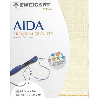 Ivory Precut Aida Cross Stitch Fabric by Zweigart