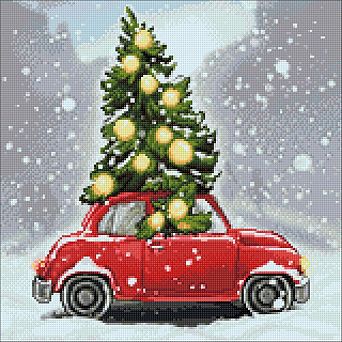 Christmas Mood 14.9 x 14.9 in Crafting Spark Diamond Painting Kit
