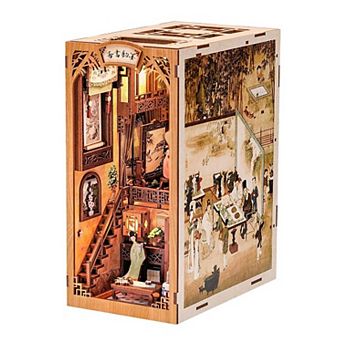 Wizardi Chinese Bookstore Miniature Book Nook Kit