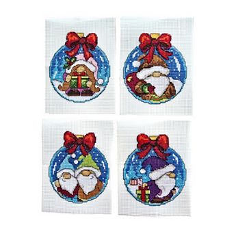 Gnomes in a Bauble Counted Cross-Stitch Kit